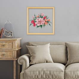 Wallity Cuadro decorativo enmarcado Multicolor 32 x 32 cm